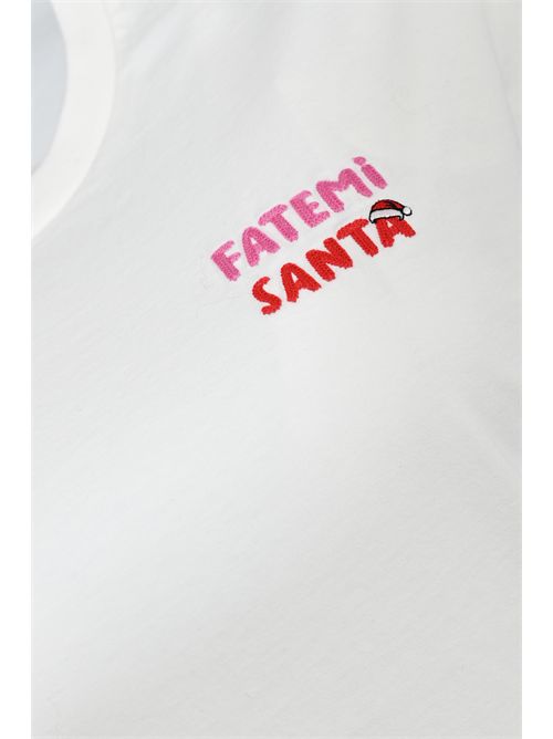 T-shirt Emilie Fatemi Santa in cotone Mc2 Saint Barth | EMI000203791I